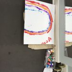 Finger paint rainbow